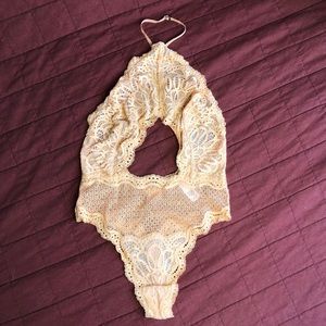 VS High Neck Thong Bodysuit